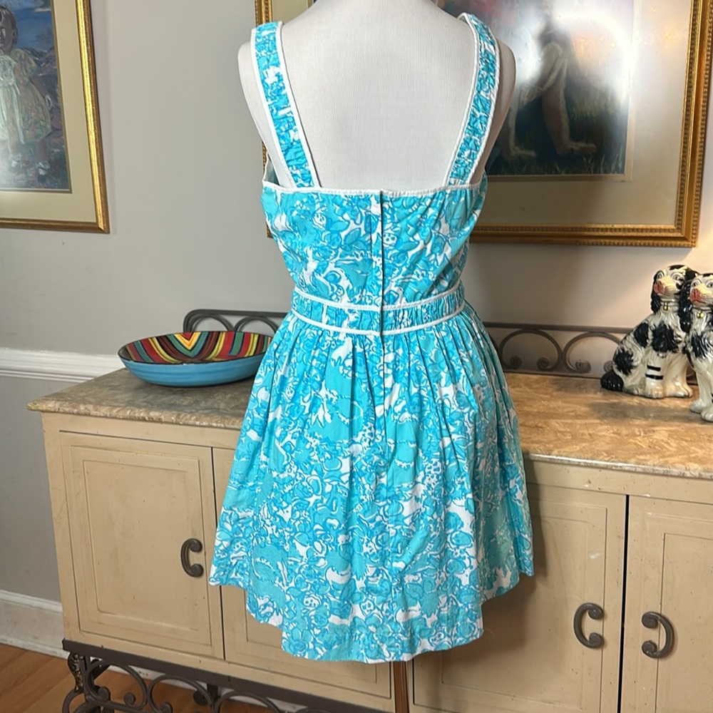 Lilly Pulitzer Blue and White Sundress dress - Picture 3 of 4